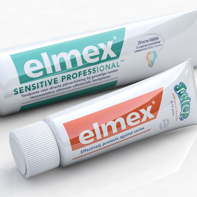 elmex Zahnpastatuben Zwei elmex Zahnpastatuben